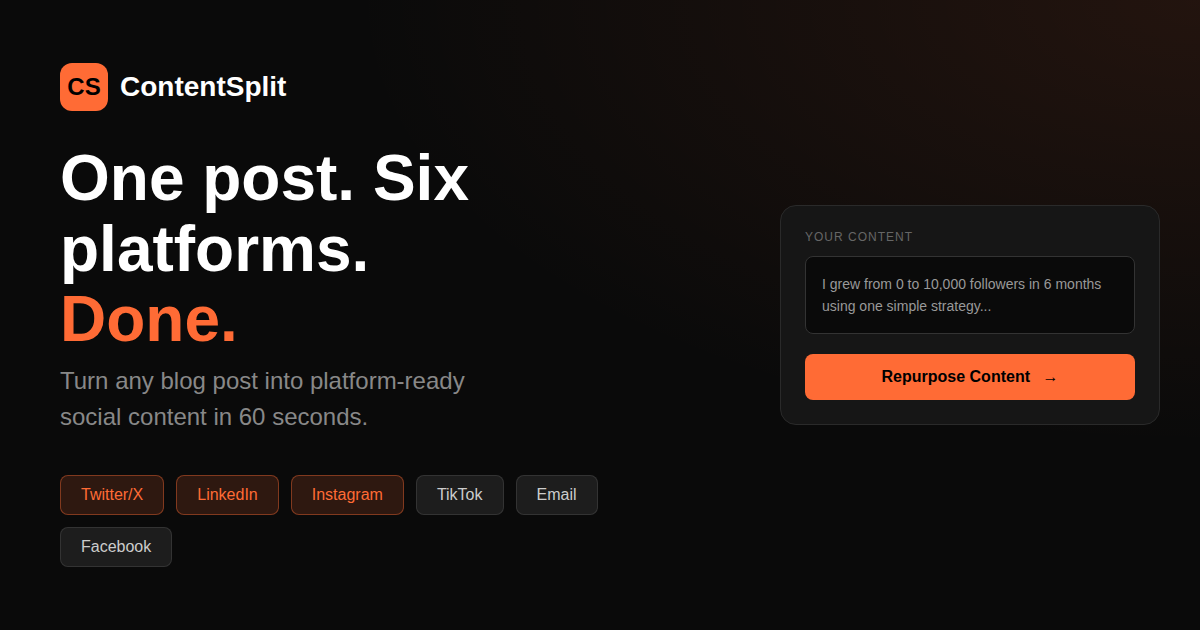 ContentSplit Screenshot